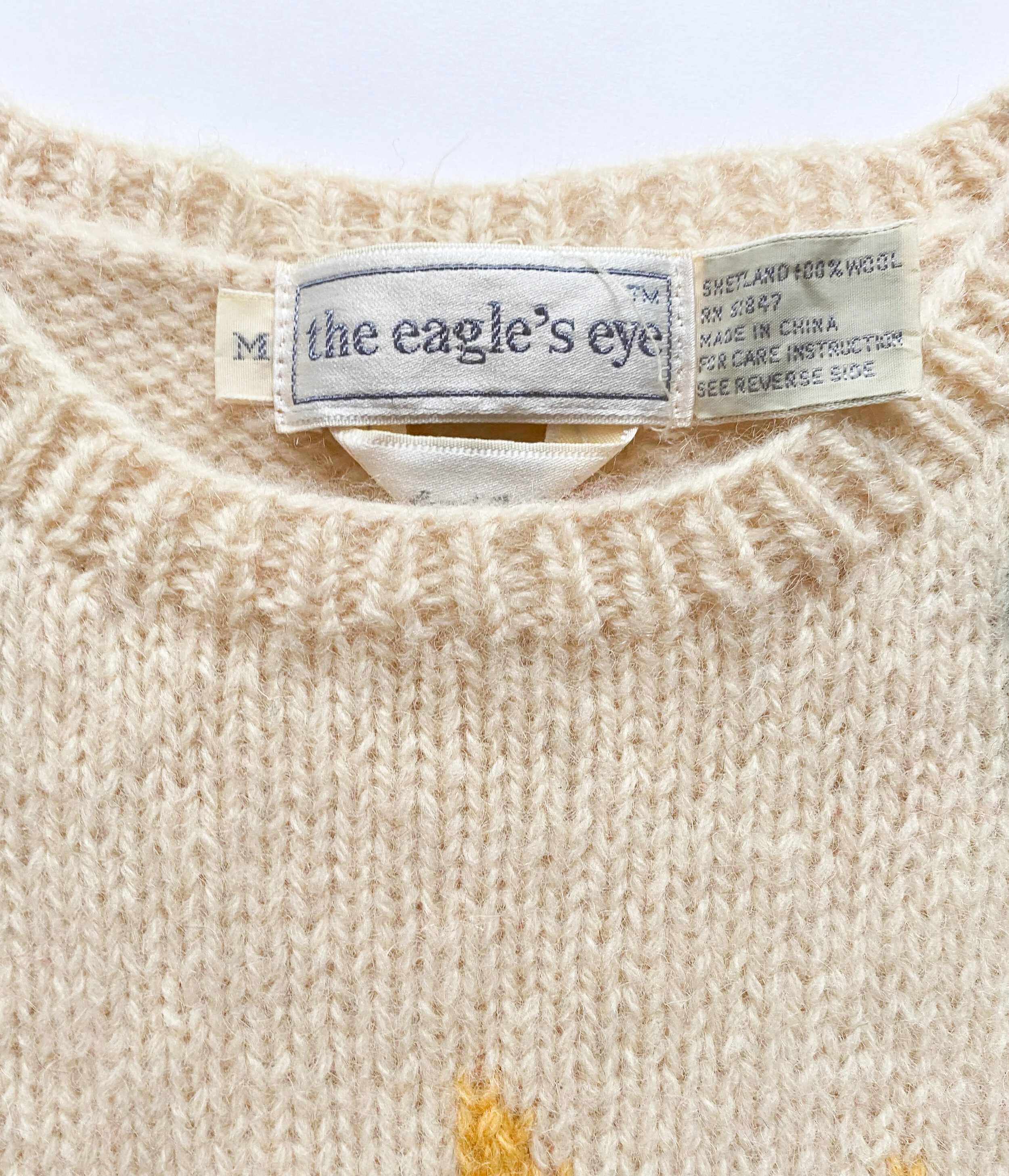 1980s Eagle's Eye Hand Knit Duck Sweater Vest — Wayward Collection